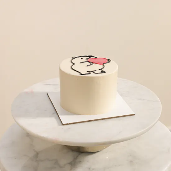 Floward Vanilla Mini Love Bear Cake