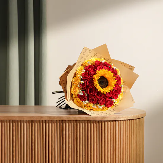 Sunny Serenity Flowers Bouquet