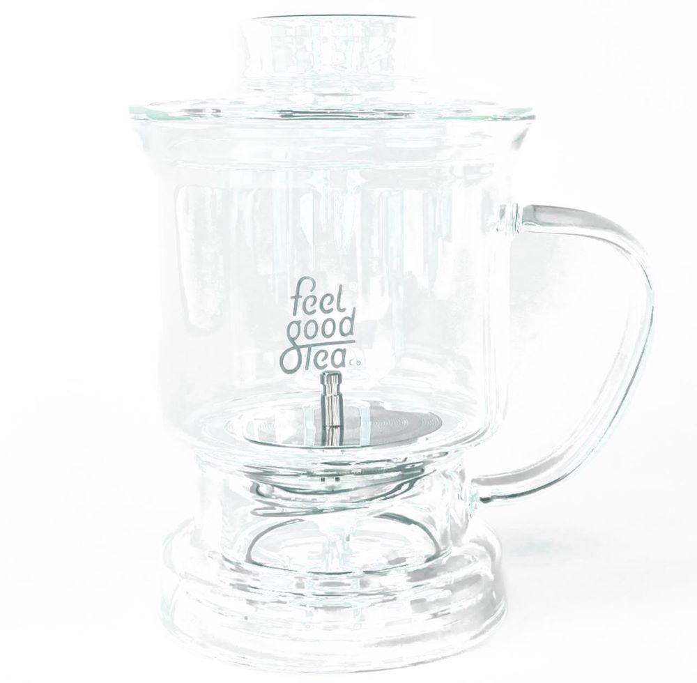 ابريق ومصفاة شاي من فيل جود تي