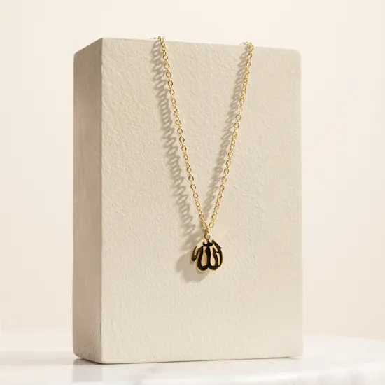 Hrh Gold-plated Allah Pendant Necklace