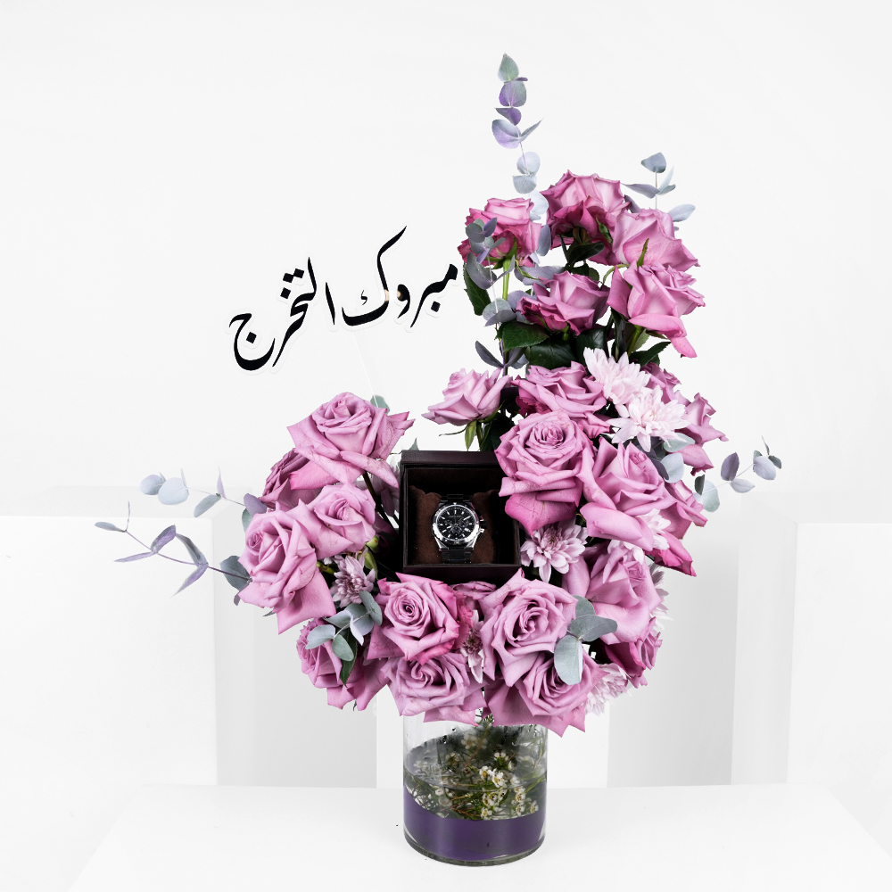 Roberto Cavalli by Franck Muller Men's Watch | Purple Flowers 