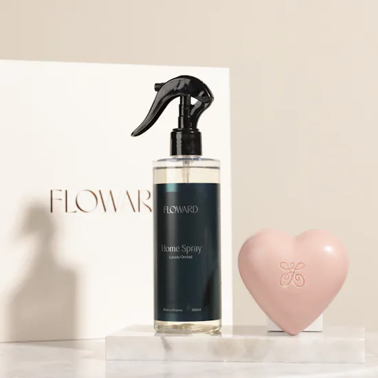 Floward Home Spray and Heart Soap Gift Set