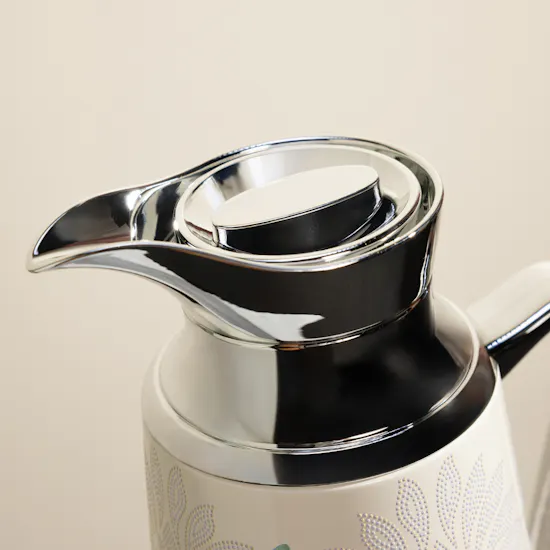Otantik Veloura Tea and Coffee Blue and Silver Vacuum Flask