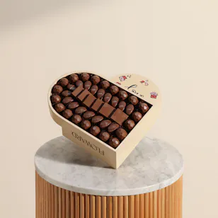 Floward Heart Chocolate Tray