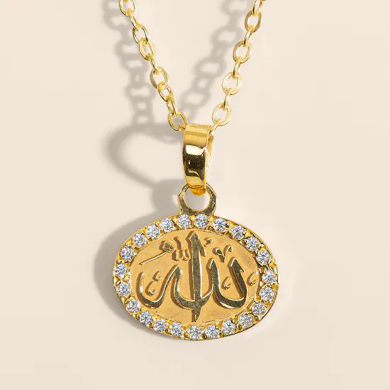 Hrh Allah Gold Plated Necklace