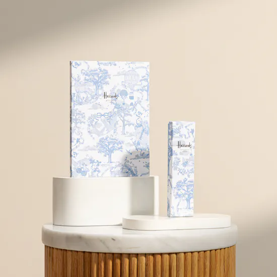 Harrods Angelic Blue Pen and Notebook Set