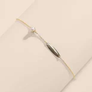 Damas Ara Pearl June Birthstone Gold Kid's Bracelet