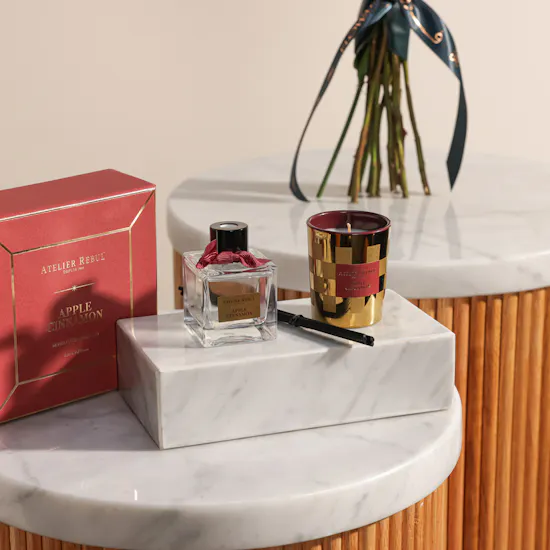 Atelier Rebul Apple Cinnamon Home Kit Gift Set | True Feeling Flower Bouquet