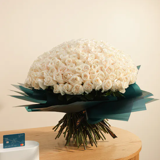 Floward 1000 USD Card | Elegant Roses Bouquet