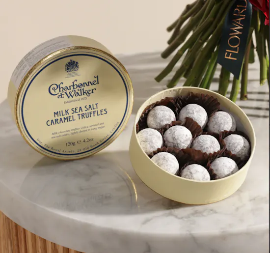 Charbonnel Et Walker Milk Sea Salt Caramel Truffles | Red Heart Bouquet