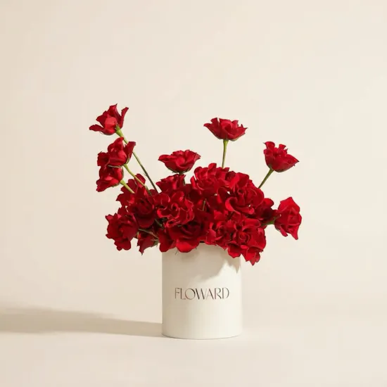 Unique Red Flowers Box