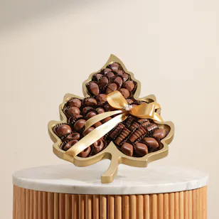Floward Wooden Leaf Chocolate Tray