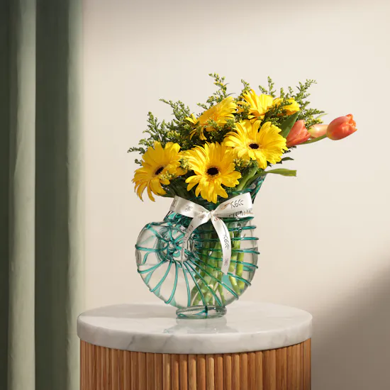 Golden Moments Flower Vase