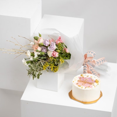 Cake Boutique Congrats Mini Cake | Flowers 