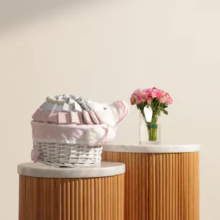 Bostani Small Teddy Bear Baby Chocolate Basket | Soft Desire Flower Vase Bostani Small Teddy Bear Baby Chocolate Basket | Soft Desire Flower Vase