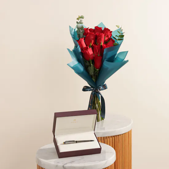 Aigner Monzio Black Men's Pen | Bright Wishes Flower
