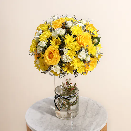 Golden Birthday Vase