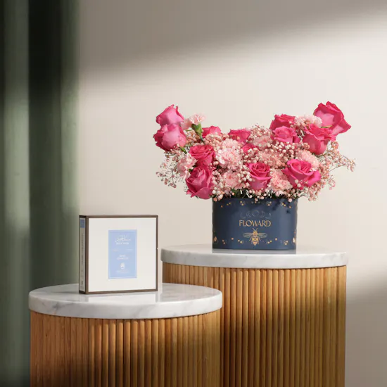 Abdul Samad Al Qurashi Body Musk Perfume Set | Vibrant Flower Box