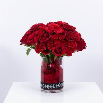 Red Roses Vase