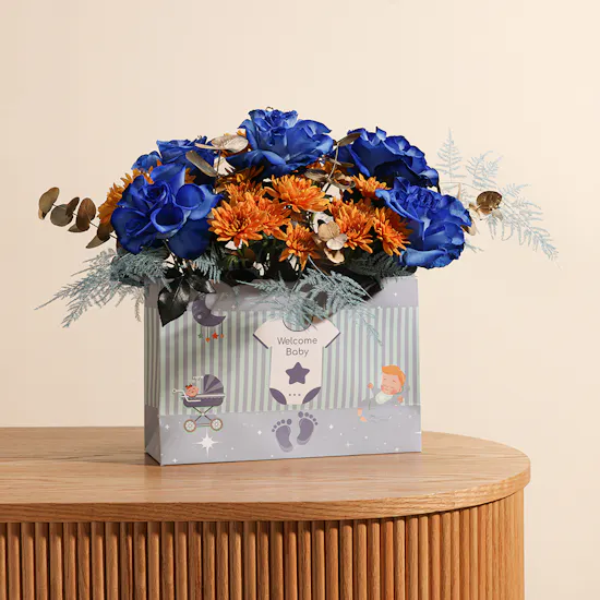 Floward New Baby Boy Cupcakes | Stunning Flowers