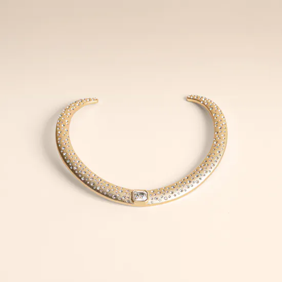Lynyer Aurora Dust Gemstone Gold Plated Women's Necklace