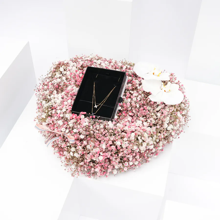 Nava Jewelry Gift with Flowers Heart 5