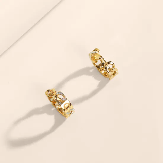 Aigner Cosima Gold Tone Women’s Earrings