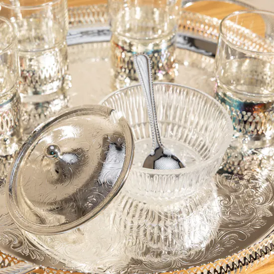 Queen Anne 9-Piece Silver-Plated Tea Set