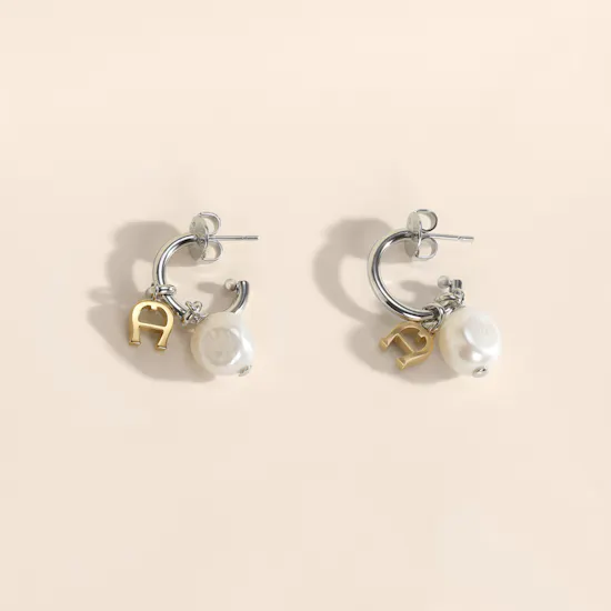 Aigner Filomena Two Tones and Pearl Women’s Earrings