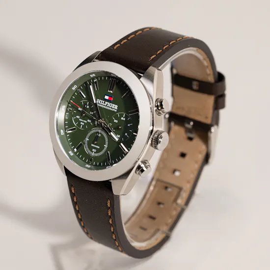 Tommy Hilfiger Hudson Leather Men's Watch