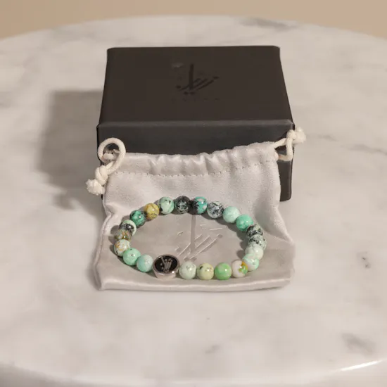 Zayan Variscite Silver Bracelet