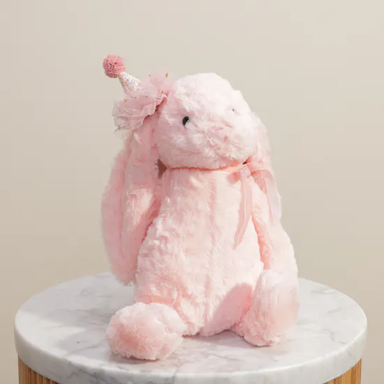 BearHug Pink Candy Birthday Bunny Toy