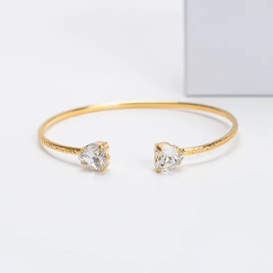 Caroline Svedbom Crystal Heart Bracelet
