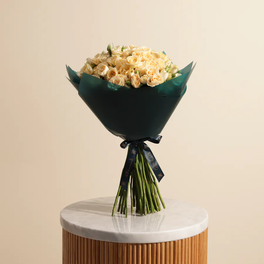 Cute Peach Baby Rose Bouquet 2