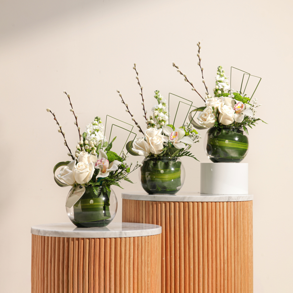 مزهريات زهور همسة الفرح