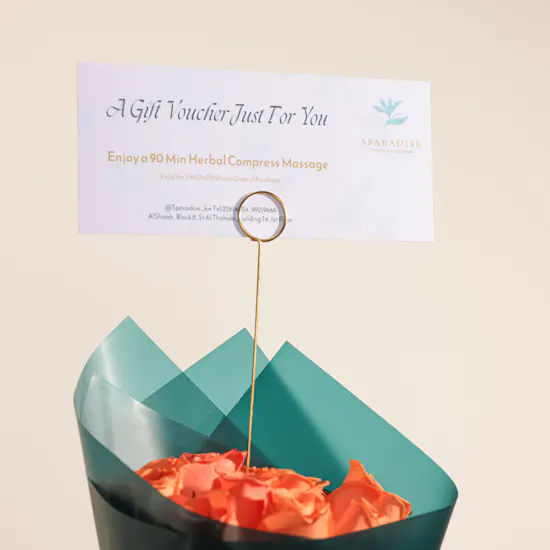 Sparadise Luxury Massage Voucher | Charming Flowers Bouquet