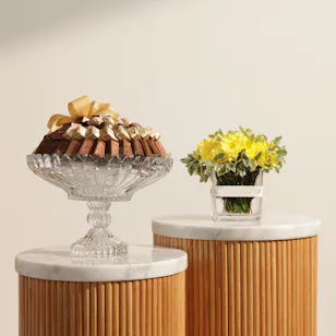 Chocoline Mixed Chocolate Glass Bowl | Pure Delight Flowers Chocoline Mixed Chocolate Glass Bowl | Pure Delight Flowers