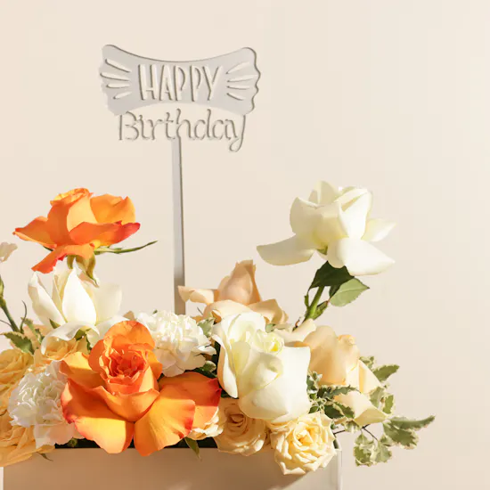 Floward Card 50 KWD | Birthday Chocolates and Flowers Box