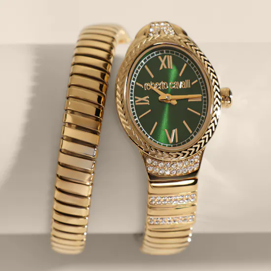 Roberto Cavalli Nirvana Green Dial Women's Watch