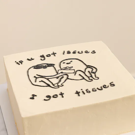 Floward If You Got Issues I Got Tissues Cake