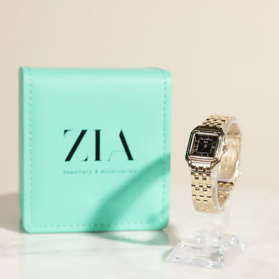 Zia Gold-Tone Square Women's Watch