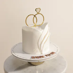 December Cake Elegant White Cake Bride To Be December Cake Elegant White Cake Bride To Be