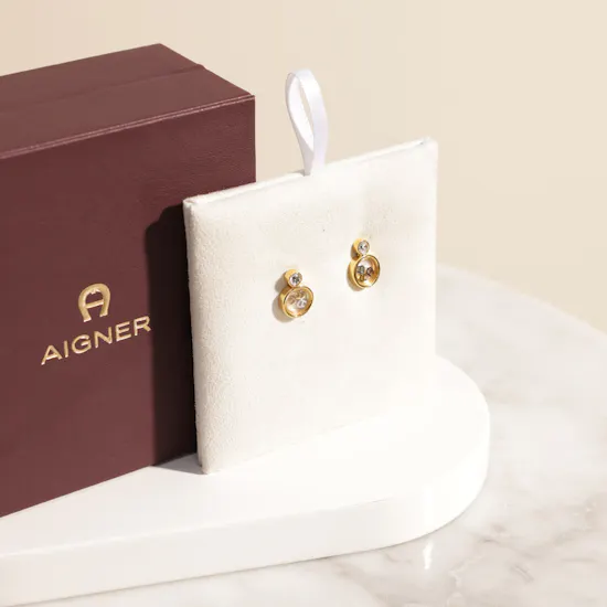 Aigner Fina Gold Plated Women's Earrings