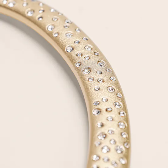 Lynyer Aurora Dust Gemstone Gold Plated Women's Necklace