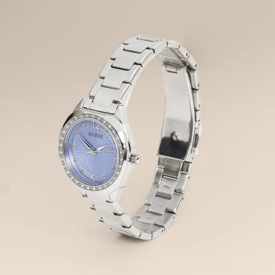 Guess Charlotte Silver Tone Analog Women’s Watch