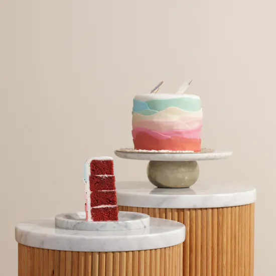 Floward Rainbow Butterfly Cake