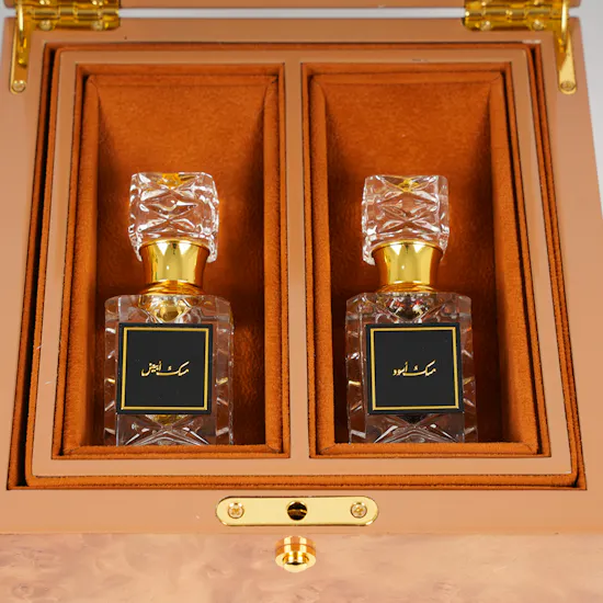 Saad Bashmakh Musk Box | Peach Baby Roses