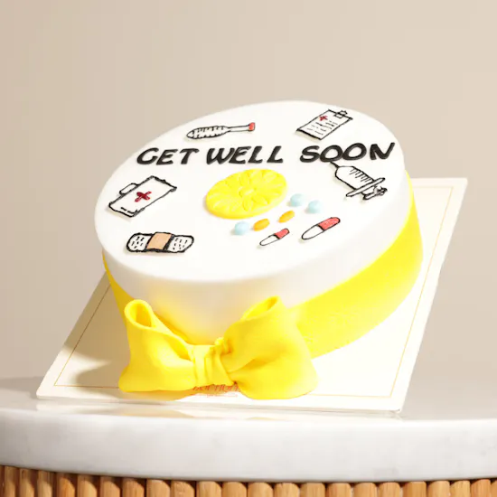 Cake Boutique Get Well Soon Cake | Sunshine Flowers Bouquet