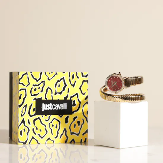 Just Cavalli Radiosa Yellow Gold Red Women's Watch