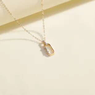Miss L' by L'azurde Rectangle Diamond Necklace Miss L' by L'azurde Rectangle Diamond Necklace